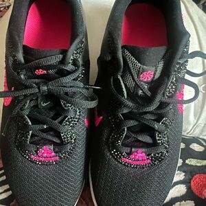 Nike shoes with rhinestone added